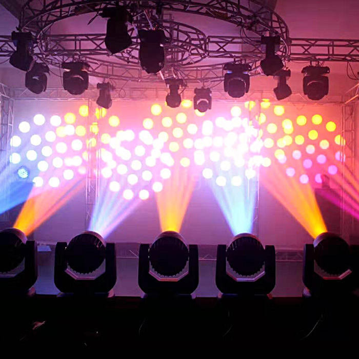 200W White LED Moving Head Spot Wash DJ Stage Lights with Ring