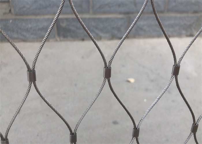 Balustrade Inox Wire Mesh Fencing Handrail Infill Webnet Stainless Steel Mesh 40x40mm
