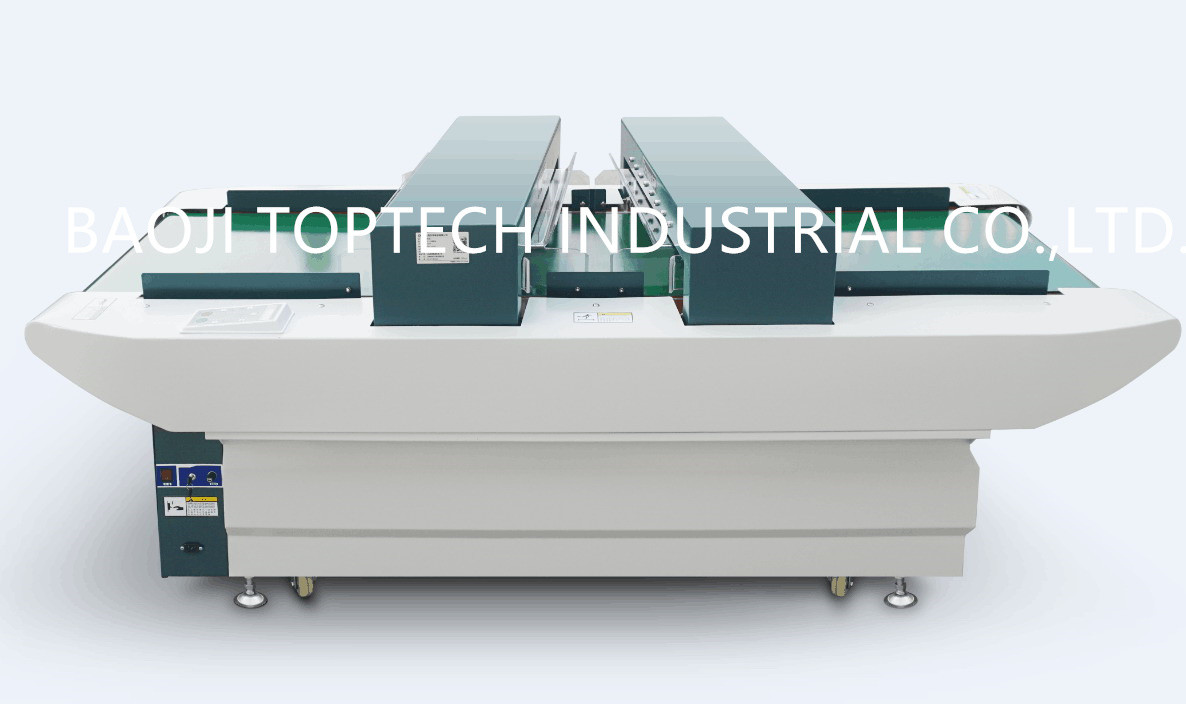 needle detector JC-600 auto conveyor model( double head) for garments,cloths,shoes,toys inspection