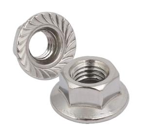 China Cold Forging 304 316 DIN6923 M5 To M20 Stainless Steel Nut wholesale