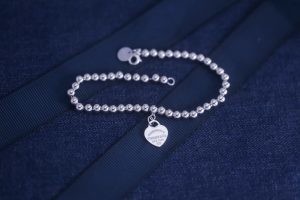 Unisex S925 Sterling Silver Love Bracelet Beads Heart Pendant Customized