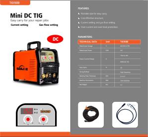 China 150A DIY TIG Welding Machine Stainless Steel Easy Carry wholesale