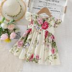 Little Daisy Print Girls Rural Style Dress Summer Children'S Clothing