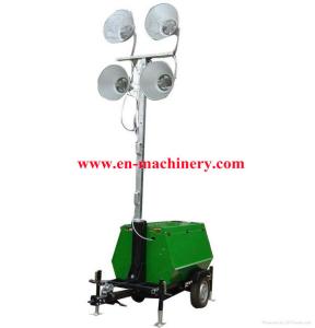 China Vehicle-mounted Portable Outdoor Light Tower,handbrake mobile lighting tower wholesale