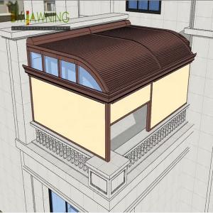 China Aluminum Motorized Conservatory Awning Roof Retractable Roller Shutter wholesale