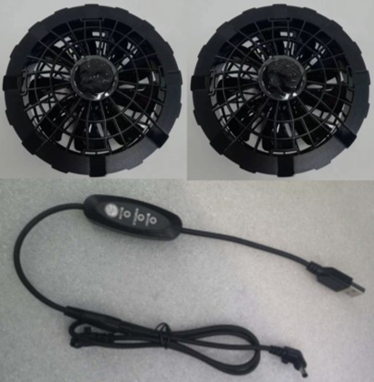Outdoor Cooling Vest Fan Wearable Fan Cooling Vest 5V 7.4V 12V