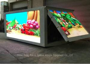 China Outdoor LED Billboard Truck , LED Video Display Truck With Left / Right / 3 Sided wholesale