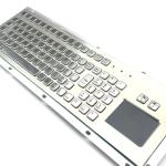 IP65 / IK07 Industrial Stainless Steel Keyboard With Full Functional 2 Keys