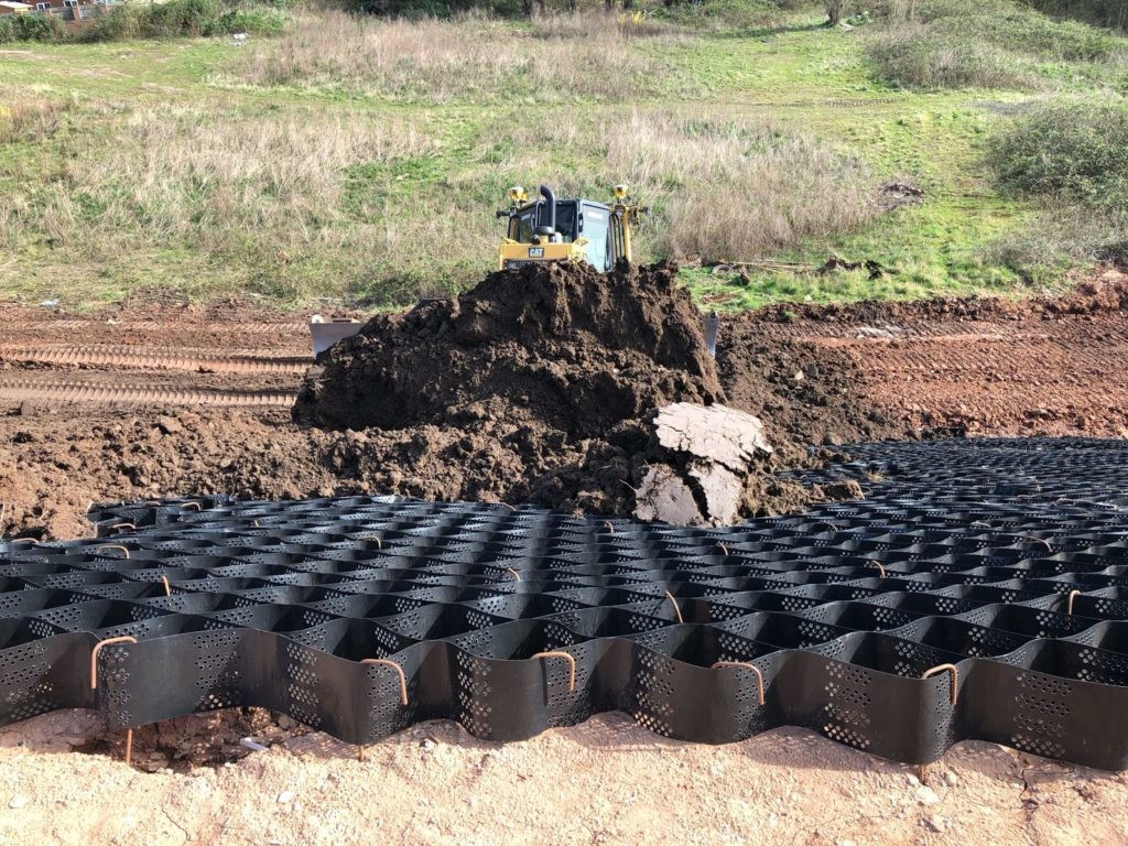 HDPE Geocell Gravel Stabilizers PP Plastic Honeycomb Geocells For Slope Protection Driveway