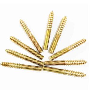 China Double Threaded Dowel Hanger Wood Screw Galvanized 150mm Length wholesale