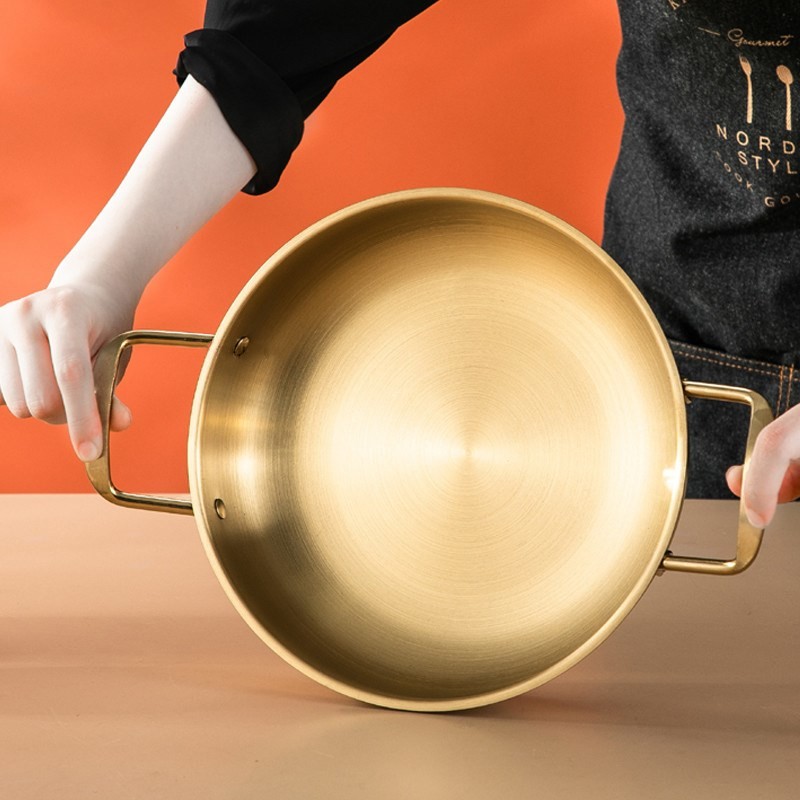 Gloden 304 Stainless Steel Stock Pot Non Stick Surface For Easier Cleaning