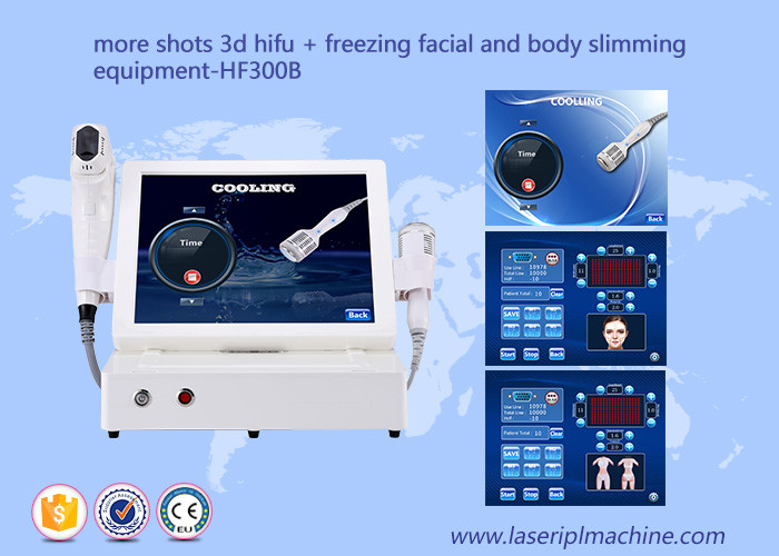 More Shots 3D HIFU Machine Freezing Facial And Body Lifting Shaping Machine