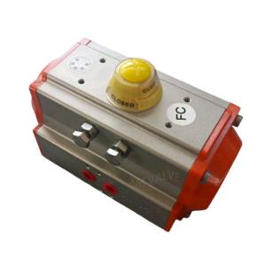 China DA/SR rack and pinion quarter-turn pneumatic rotary actuators control valves wholesale