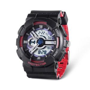 China LCD Digital Watch with Stainless Steel Caseback, 5ATM Water Resistant Quartz Chronograph Watch,Digital Sport Watches wholesale