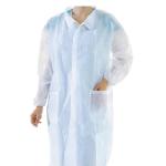 ISO 13485 blue Waterproof Patient 25GSM Disposable Lab Coats