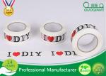 Professional Adhesive 50m / 100m Printed Packing Tape For Advertisement