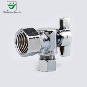 China Low Lead Double Outlet 5/8&quot;x1/2&quot;x1/2&quot; Water Sink Angle Valve wholesale