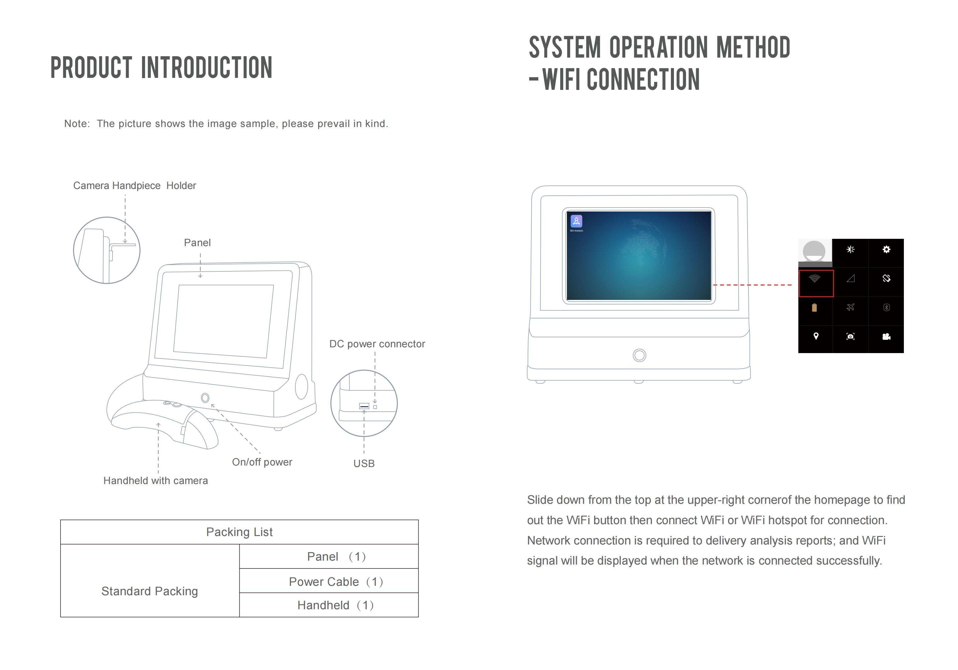 Intelligent 5MP Facial Skin Analysis Machine Facial Scanner Skin Analyzer