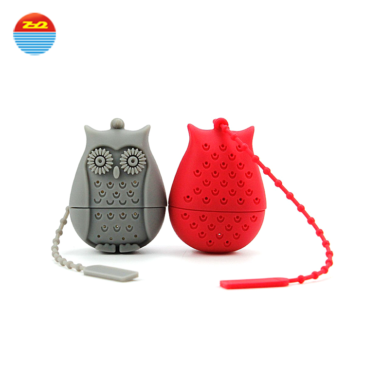 Teapot Shape Designed Silicone Strainer Tea Leaves Filter Bag Ball Mesh Silicon Tea Cup Steeper Infuser