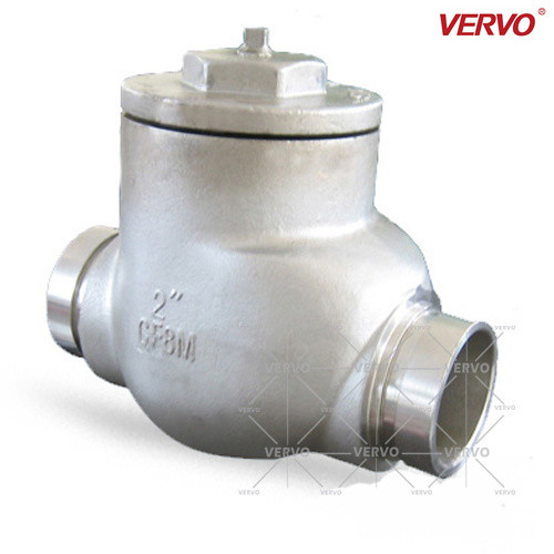 50mm Cf8m Casting Steel Swing Check Valve Dn50 Pn50 Asme 16.34 Sw Casting Steel