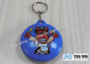 China ABS Metal 4.0mm Thickness 85dB Round Music Keychain EMC wholesale