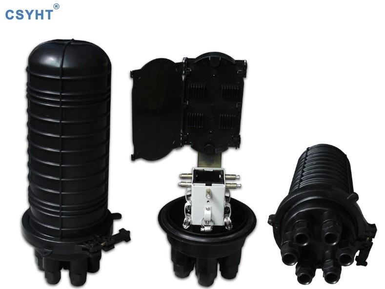 FTTH 18mm Cable Fiber Optic Splice Closure IP67 96cores