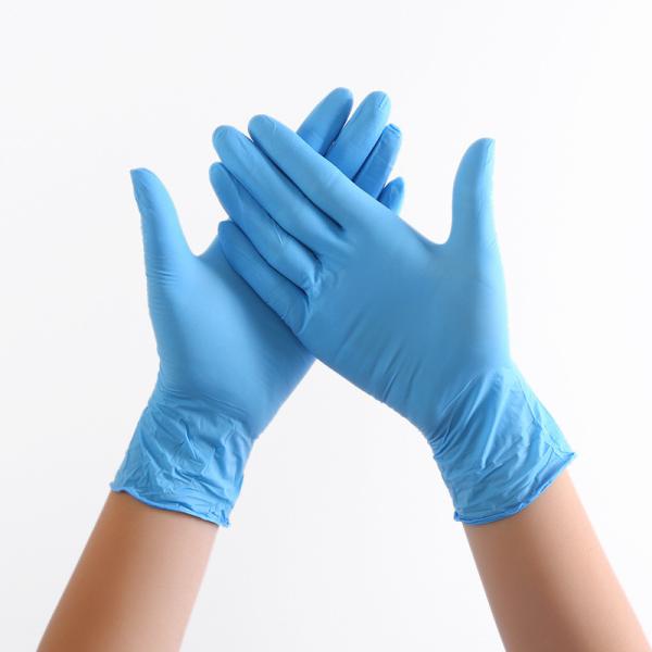 Adult Blue Nitrile Disposable Gloves Examination Exam