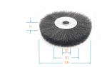 OEM ODM OD 200mm Deburring Crimped Wire Wheel Brush High carbon 0.3 mm steel
