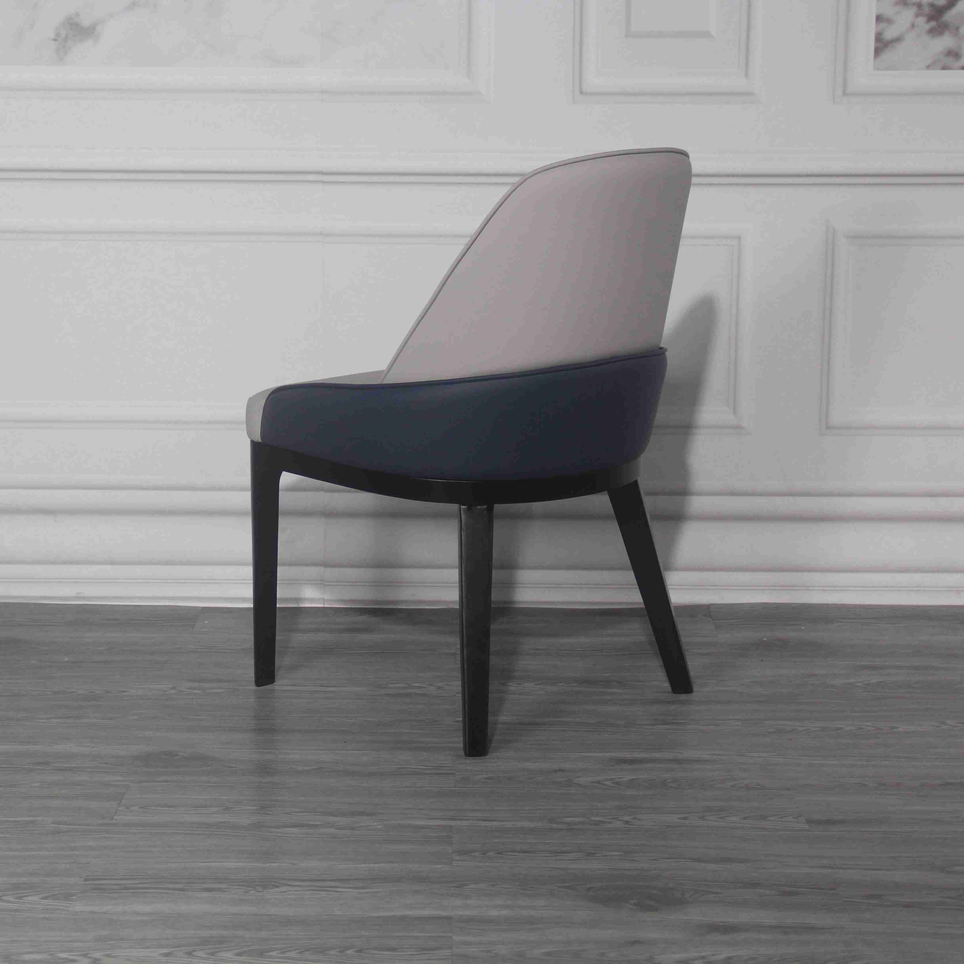 Gray Blue Multi Colored Padded Dining Room Chairs With Sturdy Legs