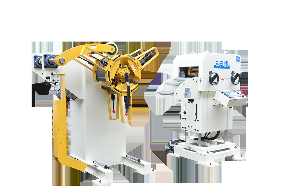 Automatic Coil Sheet Stamping NC Compact Straightener Feeder Mandrel Expansion