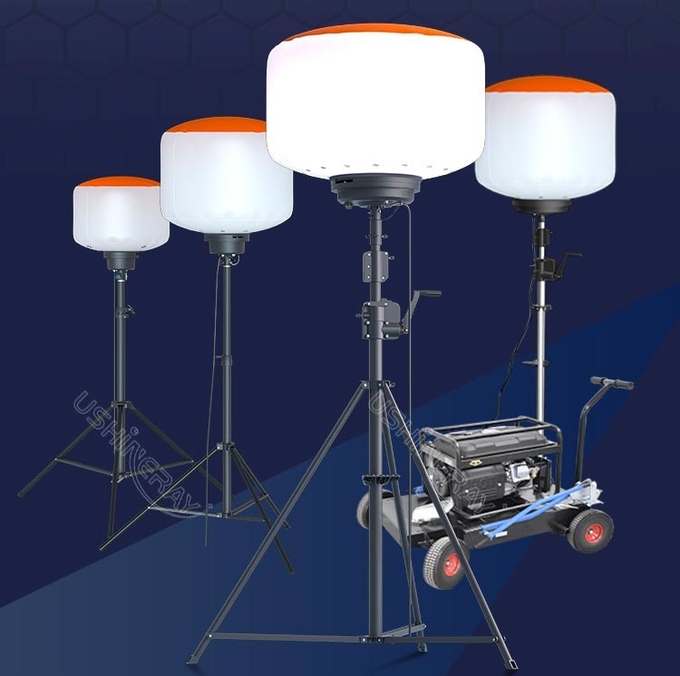 Construction Size Balloons Construction Light Tower 80000lm 500W Diesel Generator Light Tower