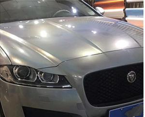 China Matte Gold Laser Grey Glitter Car Wrap Air Release Non Fading 140gsm wholesale