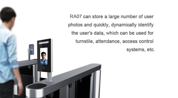 RA07 Android Detect And Track 5 Persons simultaneously Face Recognition Access Control