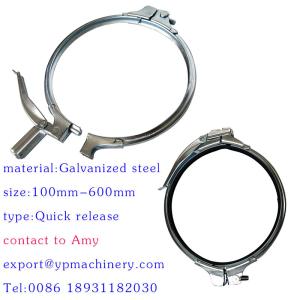 China 4 Inch Dust Extraction Galvanized Pipe Clamp wholesale