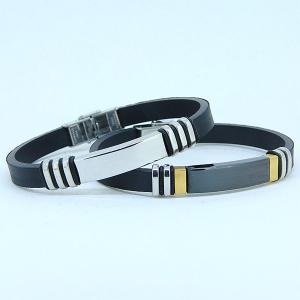 China Factory Direct Stainless Steel High Quality Silicone Bracelet Bangle LBI60 wholesale
