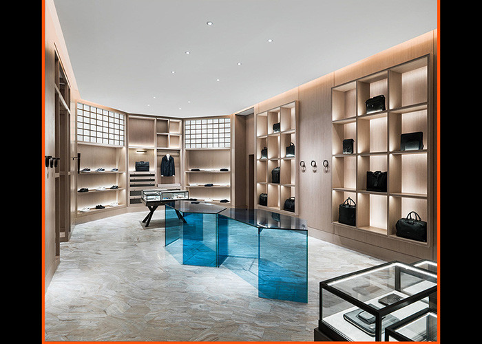 Wall Mounted Shoe Store Display Shelves For Boutique Shoes Bags Display