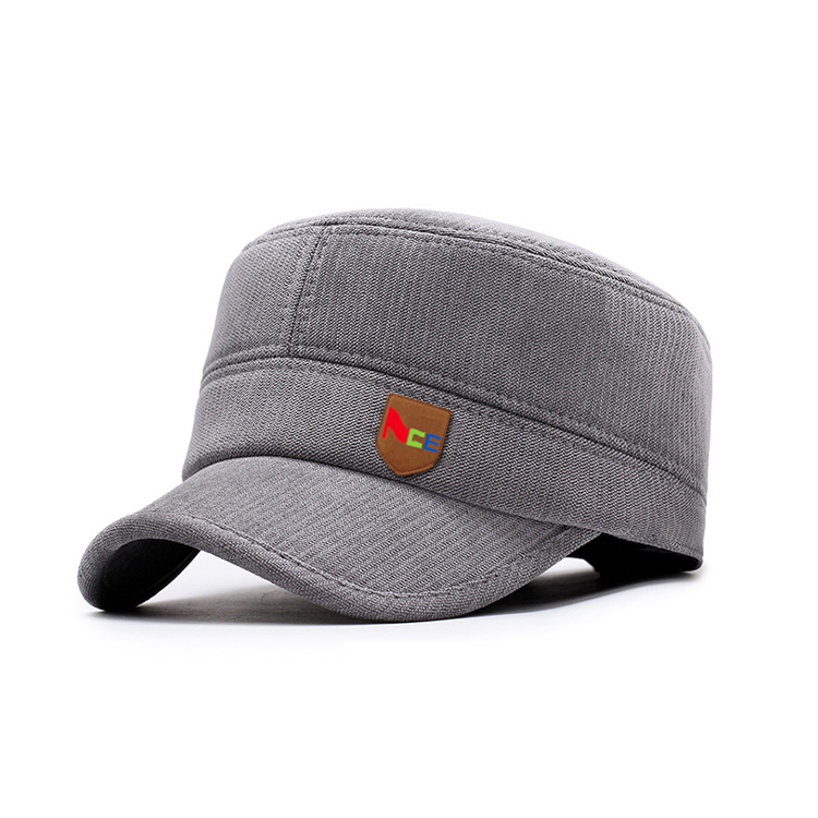 Casquette Cap Winter flat hat Keep warm winter Old man middle aged Men's hat