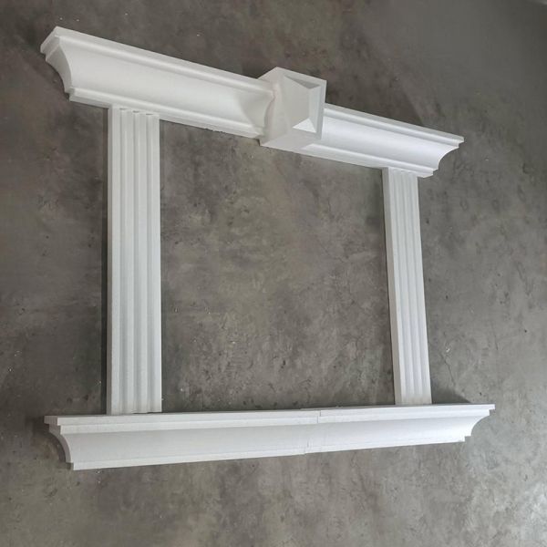 Decorative Roman Exterior Stucco Foam Window Trim Pillar Plastic Cement Door Trim Moulds