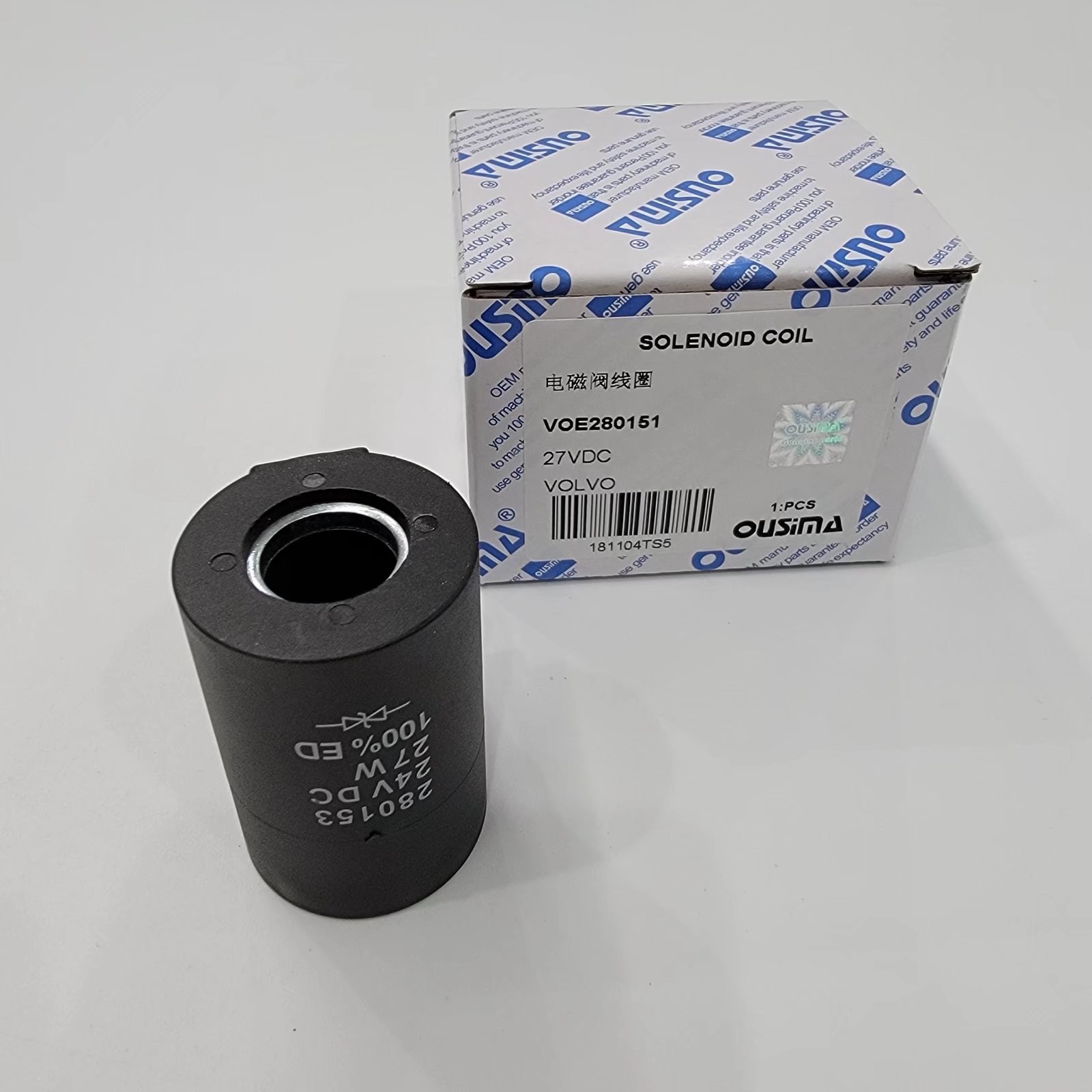 Exvacator Electric Part Solenoid Valve Coils 280151 27VDC For VOLVO