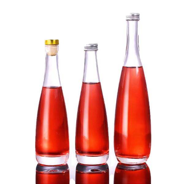 200ml-750ml Glass White Wine Bottle Vodka Bottle Water Bottle Cork with Custom