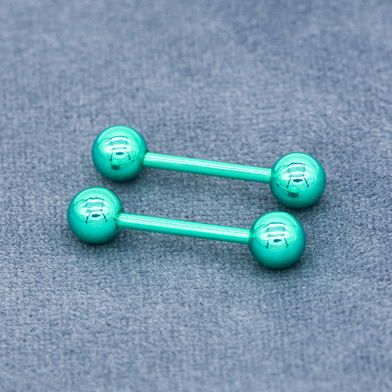 Classical Styles Nipple Piercing Barbell Jewelry 316L Stainless Steel 14G 15mm