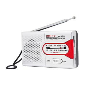 China Two Band Pocket AM FM Radio Speaker 23mm Plastic With Earphone Jack wholesale