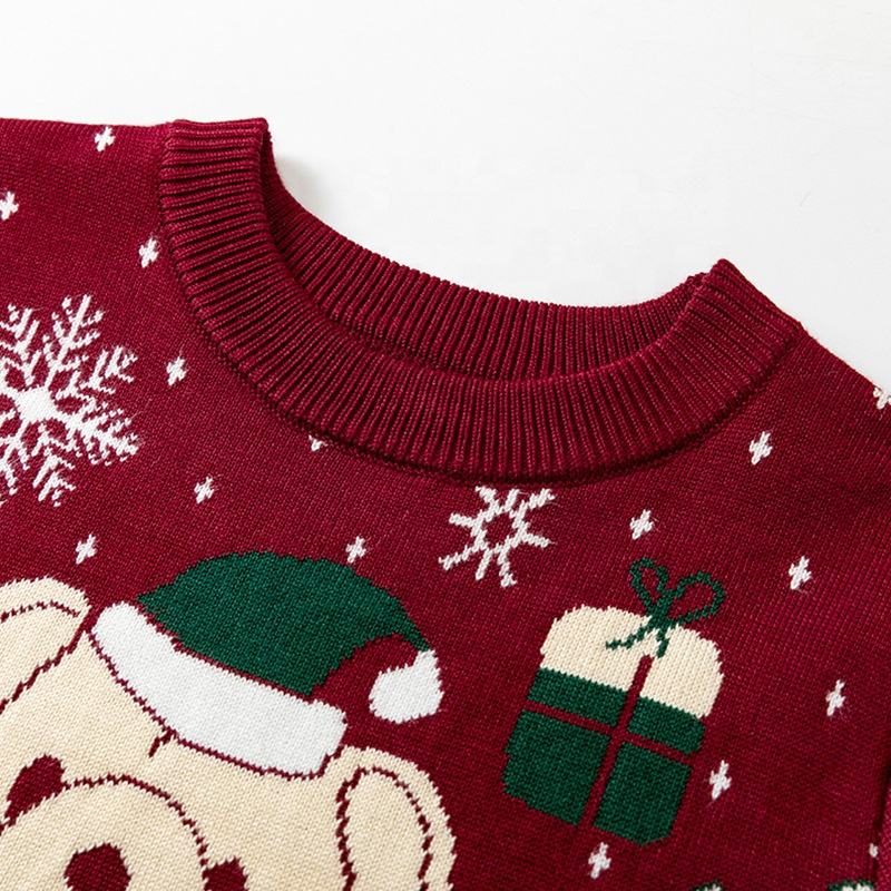 Christmas Cold Season Baby Knitted Sweaters Pullover Children Jumper Warm Knit Kids Sweater Winter Clothing