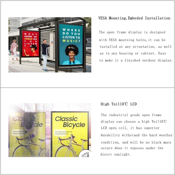 32 Open Frame Monitor Open Frame Touchscreen 2000nits Optical Bonding