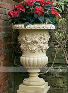 China Carved Granite Marble Flowerpot (YKFP-26) wholesale