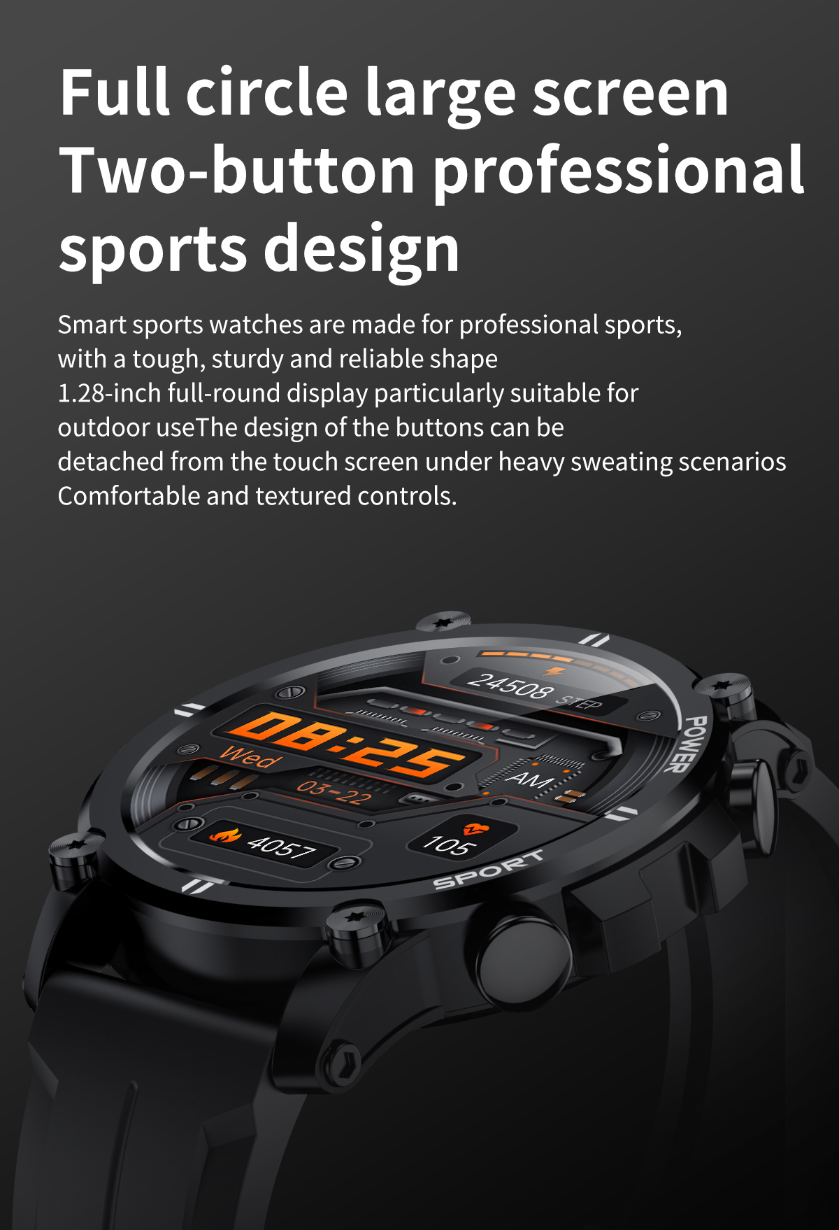 H32 Smart Watch IPS Screen IP67 Waterproof With 24 Sports Mode Sleep Monitor Pedometer Smart Wrist Band