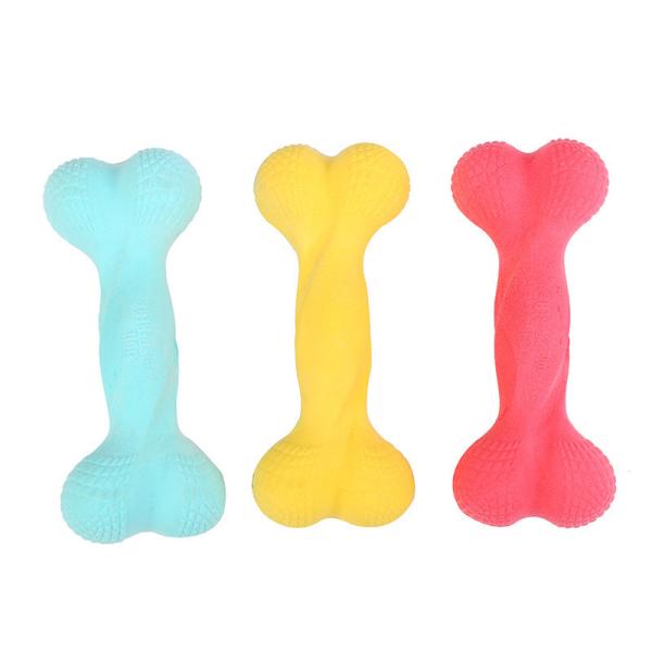 Quality TPR Foaming Interactive Dog Bone Chew Toy 73g for sale