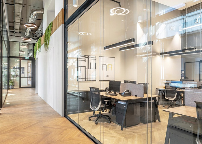 Sound Insulation Wall Partition Panel Modular Glass Office Partitions For Separate Areas