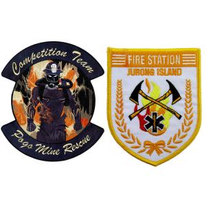 China 3D Embossed Fire Department Patches wholesale