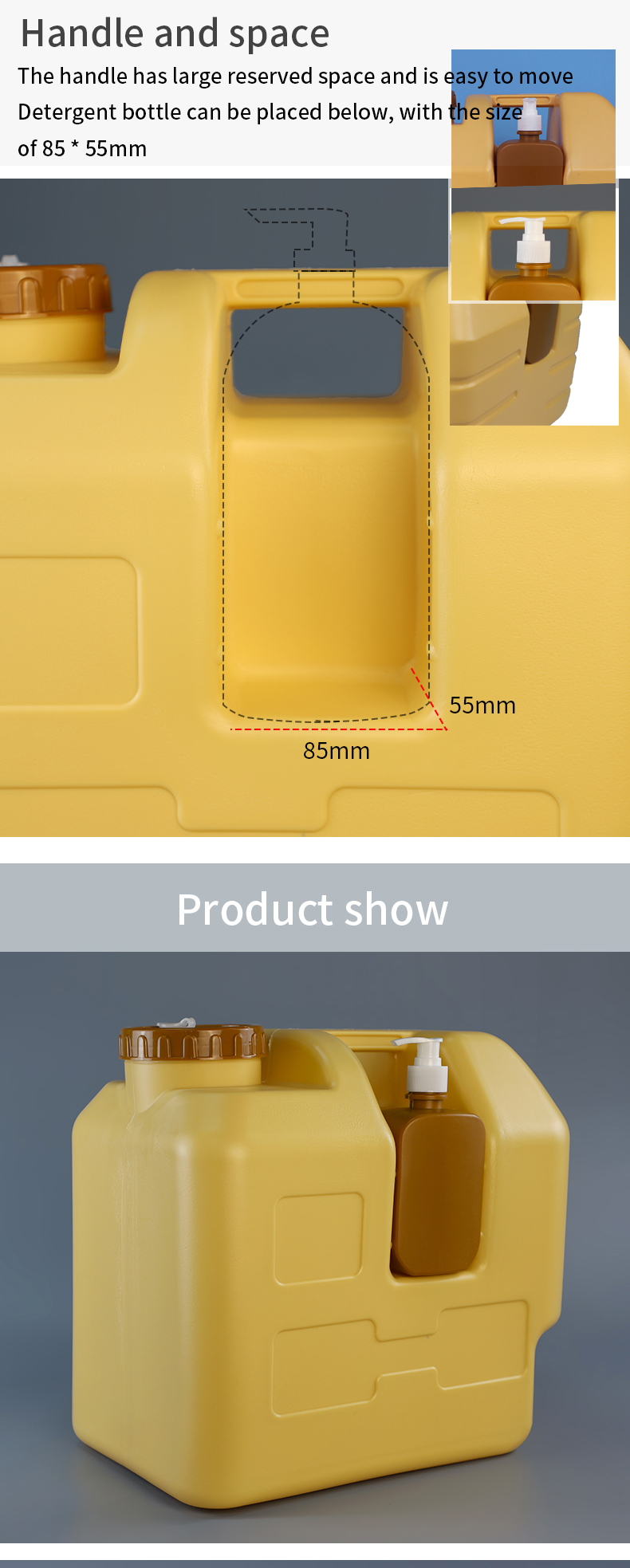 SIDUN 20 Liter Outdoor Water Storage Camping Water Tanks 1.3KG